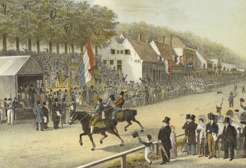 Altın Kırbaç için paça yarışı, Leeuwarden, 24 Temmuz 1830 by Dutch School