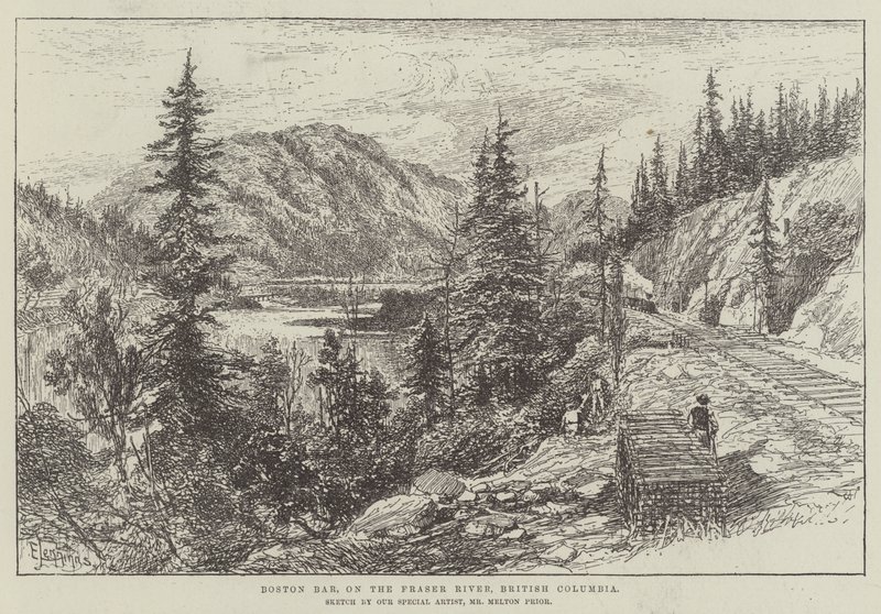 Boston Bar, Fraser Nehri üzerinde, Britanya Kolumbiyası by E. Jennings