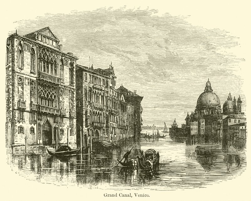 Büyük Kanal, Venedik by E. Jennings