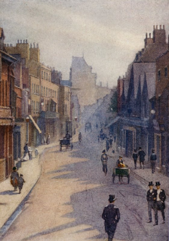 Eton: Eton Caddesi, Yarım Tatilde "On İkiden Sonra" (renkli taş) by E. D. Brinton