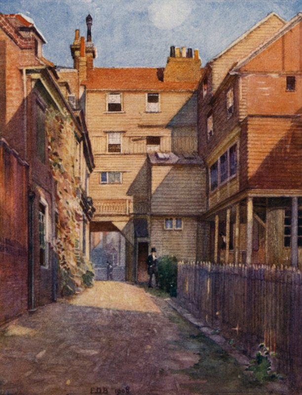 Eton: Eski Christopher Yard (renkli taş) by E. D. Brinton