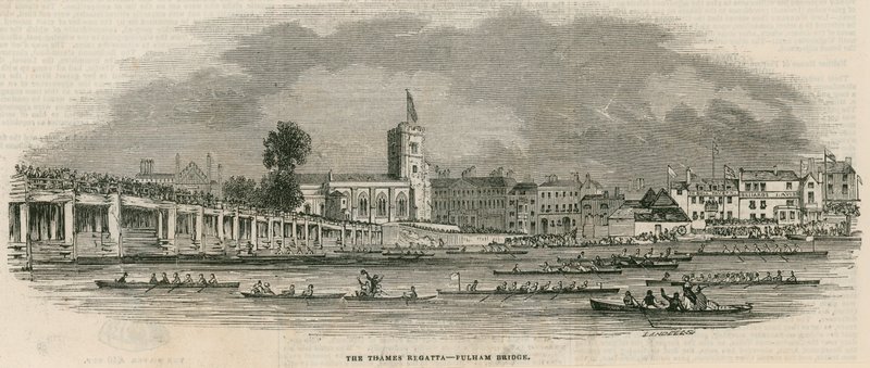 Thames Yarışı by Ebenezer Landells