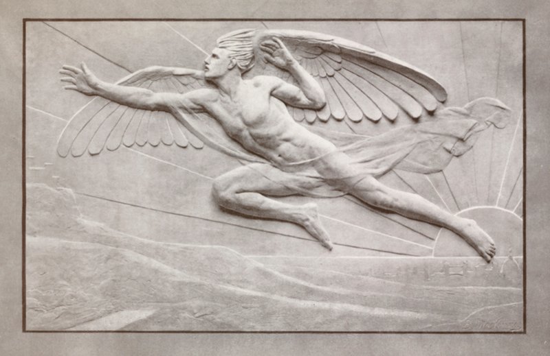 "Hız" (renkli taş) by Edgar Bertram Mackennal