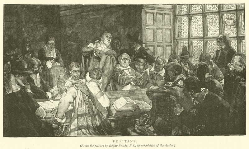Püritenler (gravür) by Edgar Bundy
