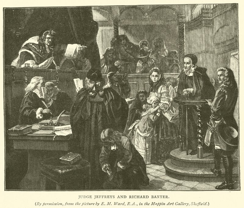 Yargıç Jeffreys ve Richard Baxter by Edgar Melville Ward