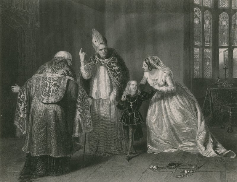 Kraliçe Elizabeth ve York Dükü, Kral III. Richard by Edgar Melville Ward