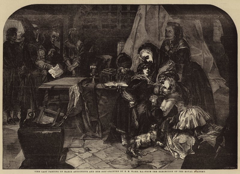 Marie Antoinette ve Oğlunun Son Ayrılığı by Edgar Melville Ward