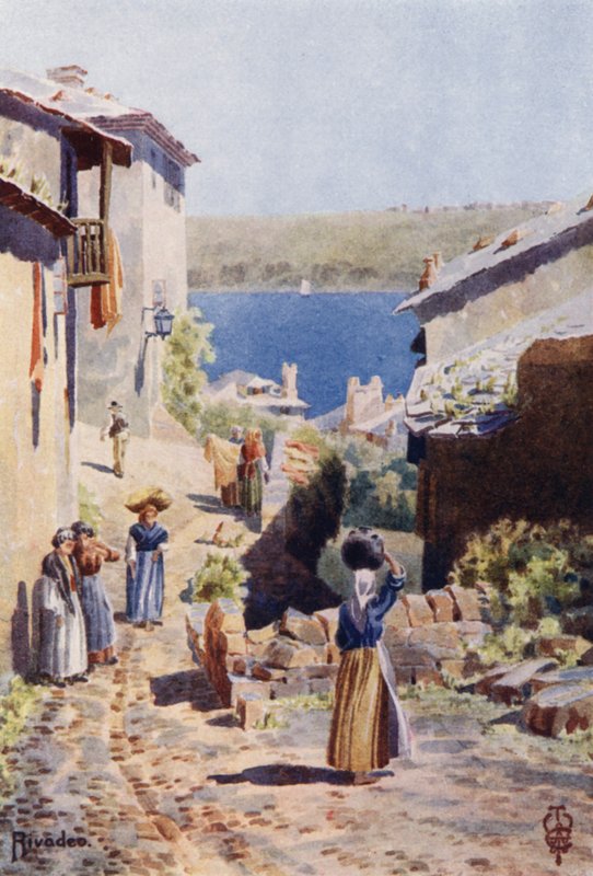 Kuzey İspanya: Rivadeo, Limana Bir Yaklaşım (renkli taş) by Edgar T. A. Wigram