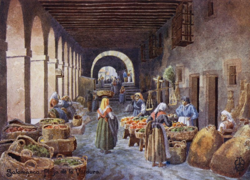 Kuzey İspanya: Salamanca, Plaza de la Verdura