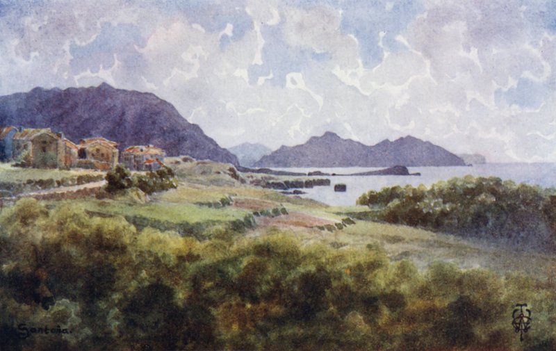 Kuzey İspanya: Santana (Siyah Litho) by Edgar T. A. Wigram