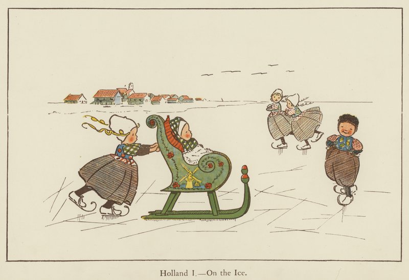 Hollanda, buz üzerinde by Edith Farmiloe