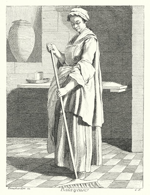 Süpürücü (gravür) by Edmé (after) Bouchardon