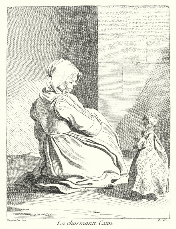 Büyüleyici Fahişe (gravür) by Edmé (after) Bouchardon