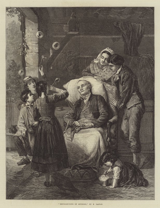 Boyhood gravürünün hatıraları by Edmond Castan