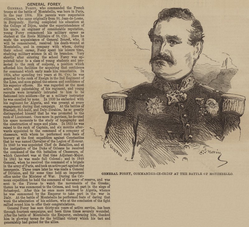 General Forey, Montebello Muharebesi Başkomutanı by Edmond Morin