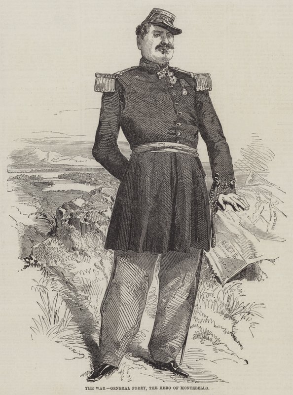 Savaş, General Forey, Montebello Kahramanı by Edmond Morin
