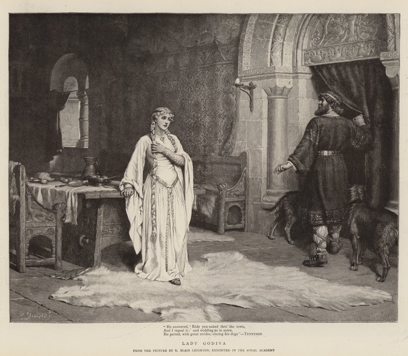 Leydi Godiva by Edmund Blair Leighton