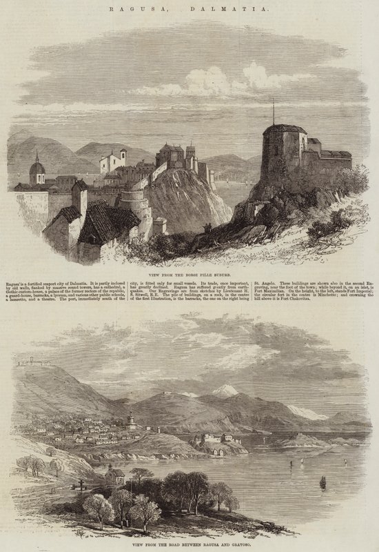Ragusa, Dalmaçya by Edmund Morison Wimperis