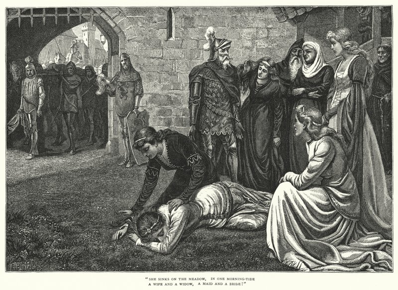 Malahide Gelini (gravür) by Edmund Blair (after) Leighton