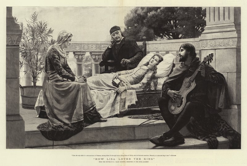 Lisa Kralı nasıl sevdi by Edmund Blair Leighton