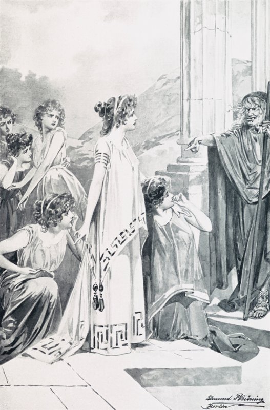 Goethes Faust için İllüstrasyon by Edmund Bruning