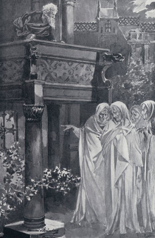 Goethes Faust için İllüstrasyon by Edmund Bruning
