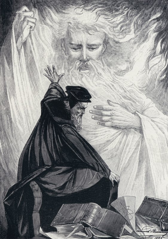 Goethes Faust için İllüstrasyon by Edmund Bruning