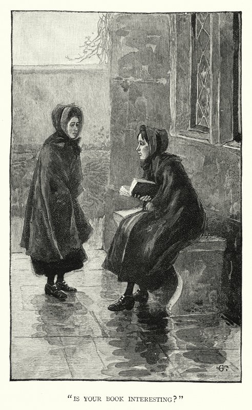 Charlotte Bronte tarafından Jane Eyre için illüstrasyon (gravür) by Edmund Henry Garrett