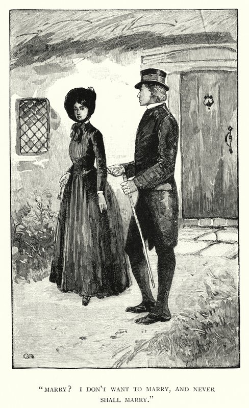 Charlotte Bronte tarafından Jane Eyre için illüstrasyon (gravür) by Edmund Henry Garrett