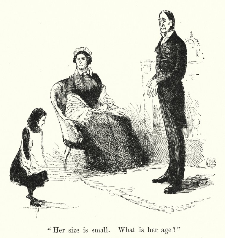 Charlotte Bronte (lito) tarafından Jane Eyre için illüstrasyon by Edmund Henry Garrett