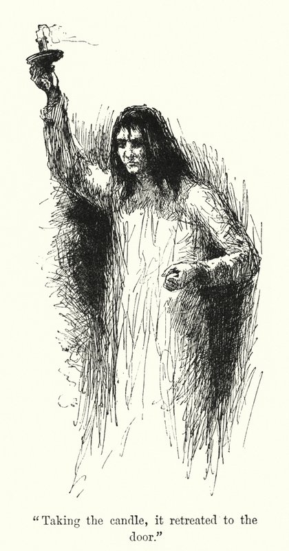 Charlotte Bronte (lito) tarafından Jane Eyre için illüstrasyon by Edmund Henry Garrett