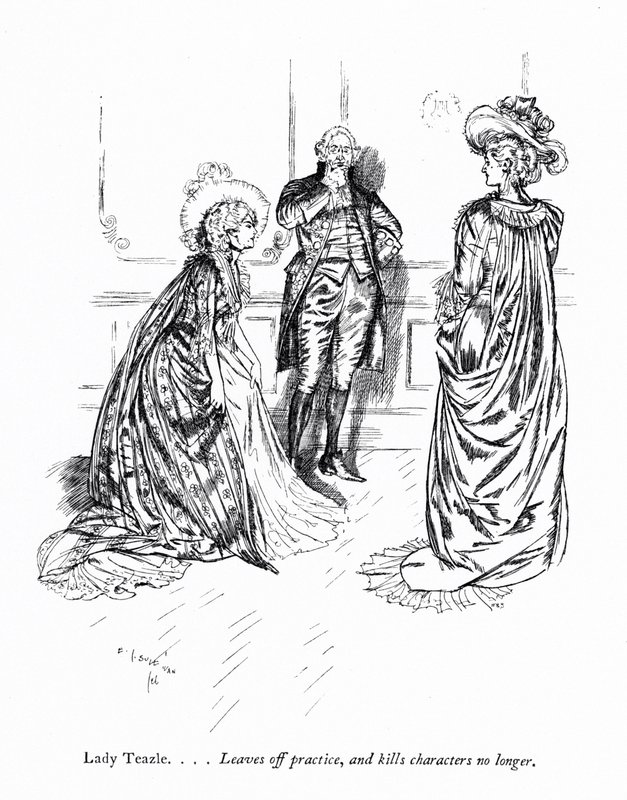 Sheridan'ın Skandal Okulu için İllüstrasyon (gravür) by Edmund Joseph (after) Sullivan