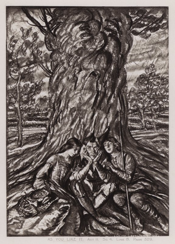 İstediğiniz Gibi, II. Perde, Sk 4 (lito) by Edmund Joseph Sullivan