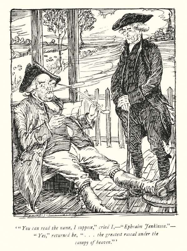Oliver Goldsmith (lito) tarafından Wakefield Papazı için illüstrasyon by Edmund Joseph Sullivan