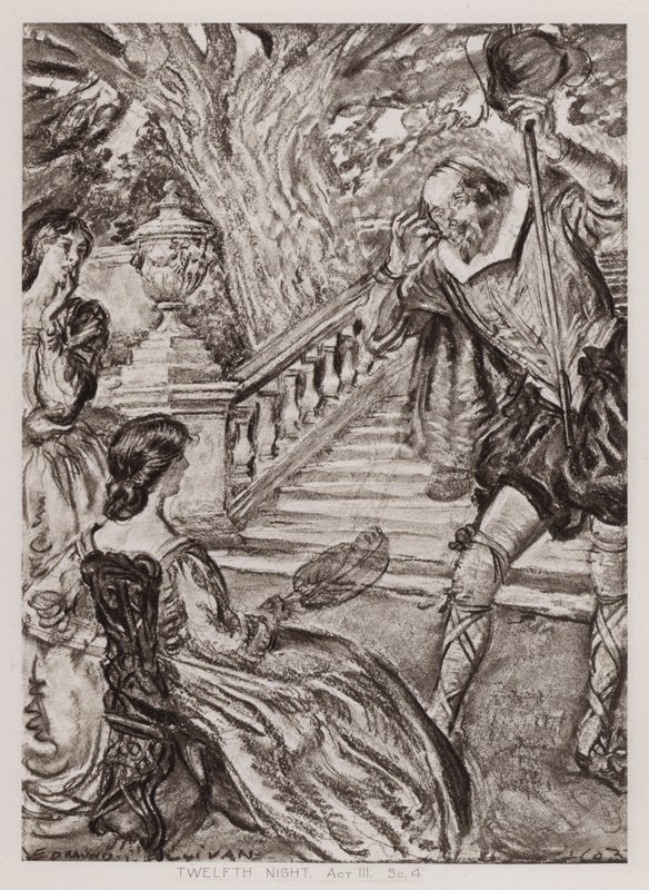On ikinci gece; veya, Ne Yapacaksınız, III. Perde, Sk 4 (lito) by Edmund Joseph Sullivan