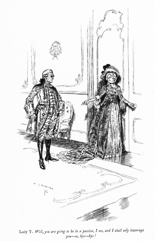 Sheridans Skandal Okulu için İllüstrasyon by Edmund Joseph after Sullivan