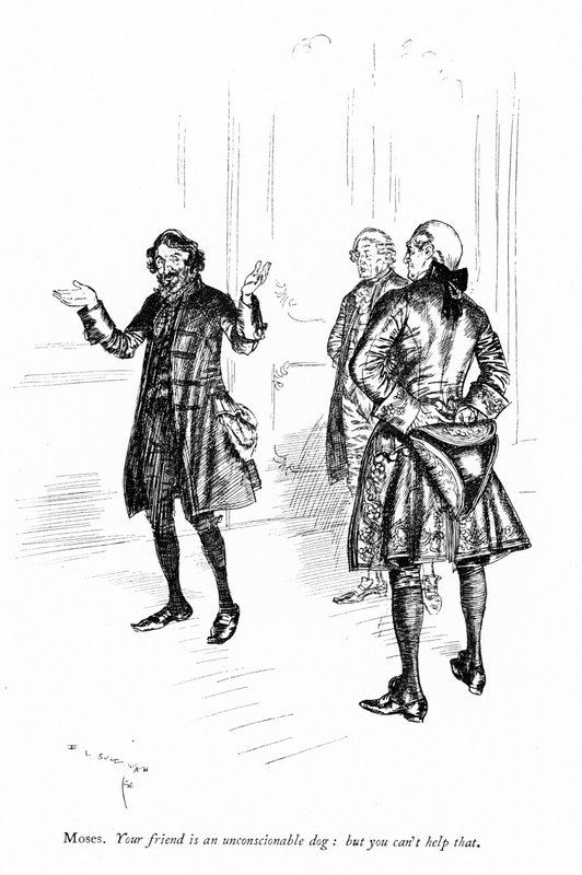 Sheridans Skandal Okulu için İllüstrasyon by Edmund Joseph after Sullivan