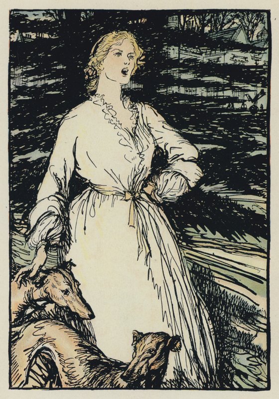 Tennysons Maud için İllüstrasyon by Edmund Joseph after Sullivan
