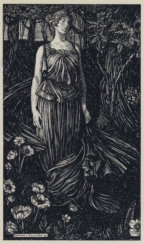 Tennyson, A Dream of Fair Women ve Diğer Şiirler için İllüstrasyon by Edmund Joseph after Sullivan