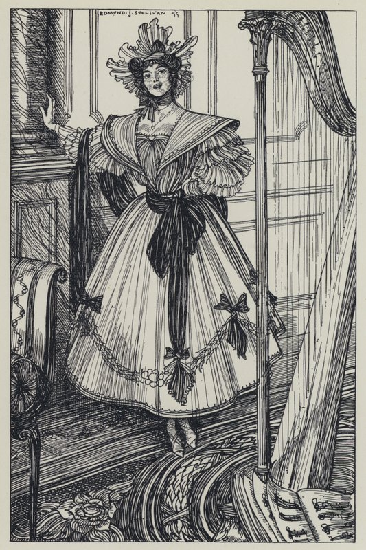 Tennyson, A Dream of Fair Women ve Diğer Şiirler için İllüstrasyon by Edmund Joseph after Sullivan