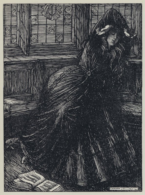 Tennyson, A Dream of Fair Women ve Diğer Şiirler için İllüstrasyon by Edmund Joseph after Sullivan