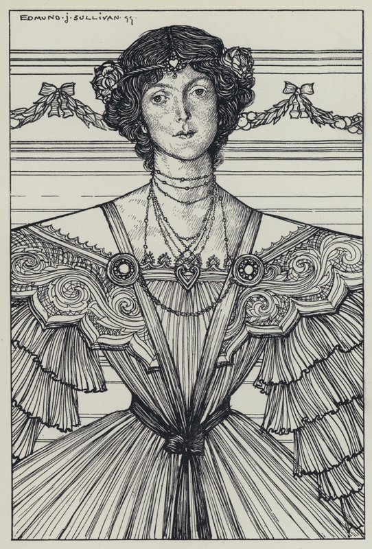 Tennyson, A Dream of Fair Women ve Diğer Şiirler için İllüstrasyon by Edmund Joseph after Sullivan