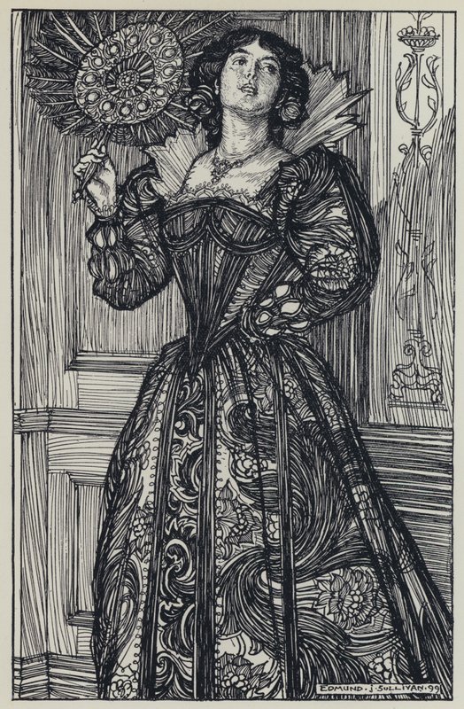 Tennyson, A Dream of Fair Women ve Diğer Şiirler için İllüstrasyon by Edmund Joseph after Sullivan