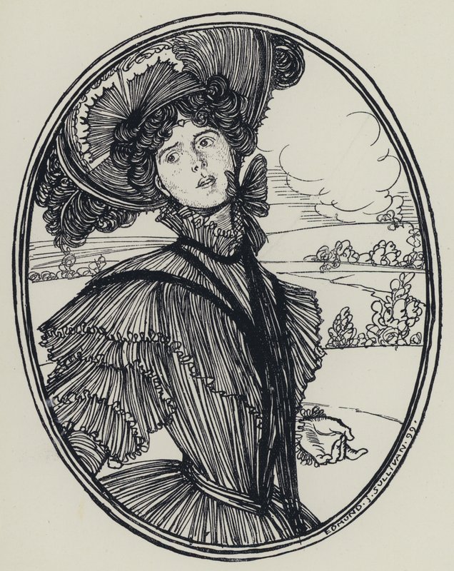 Tennyson, A Dream of Fair Women ve Diğer Şiirler için İllüstrasyon by Edmund Joseph after Sullivan