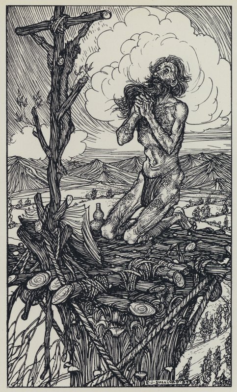 Tennyson, A Dream of Fair Women ve Diğer Şiirler için İllüstrasyon by Edmund Joseph after Sullivan