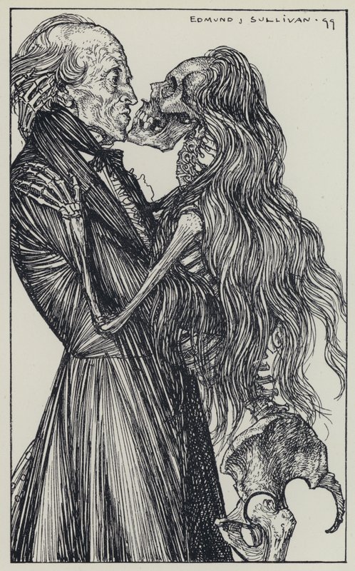 Tennyson, A Dream of Fair Women ve Diğer Şiirler için İllüstrasyon by Edmund Joseph after Sullivan