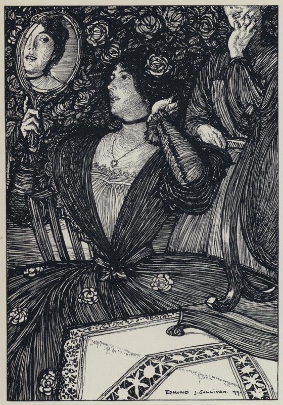 Tennyson, A Dream of Fair Women ve Diğer Şiirler için İllüstrasyon by Edmund Joseph after Sullivan