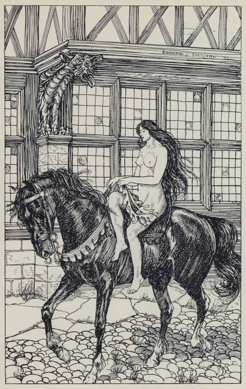Tennyson, A Dream of Fair Women ve Diğer Şiirler için İllüstrasyon by Edmund Joseph after Sullivan
