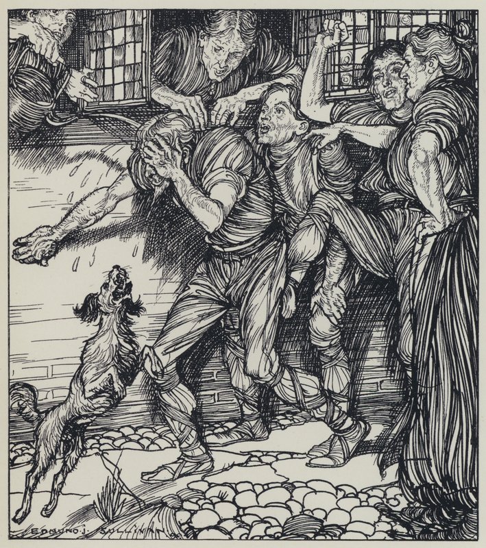 Tennyson, A Dream of Fair Women ve Diğer Şiirler için İllüstrasyon by Edmund Joseph after Sullivan