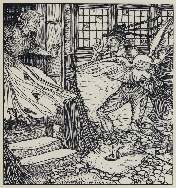 Tennyson, A Dream of Fair Women ve Diğer Şiirler için İllüstrasyon by Edmund Joseph after Sullivan